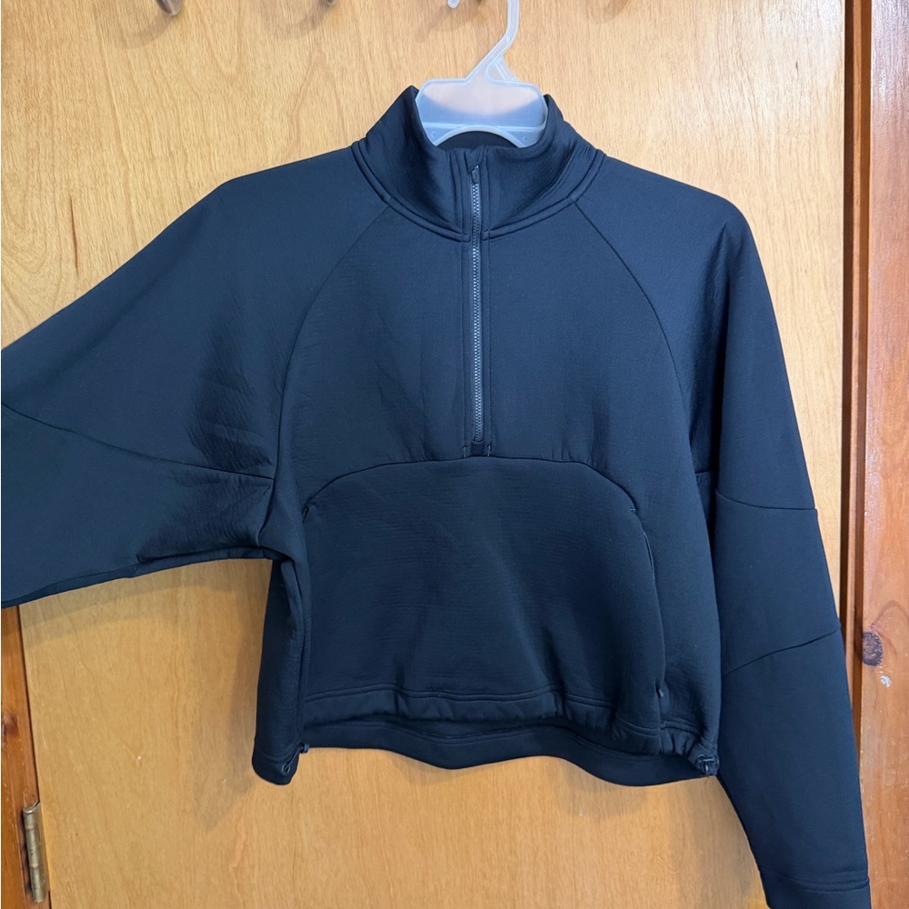 Nike Women's Black Quarter-Zip Sweatshirt